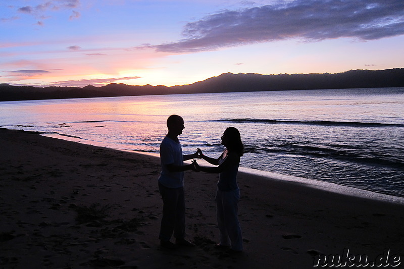 Sonnenuntergang am Traumstrand, Philippinen