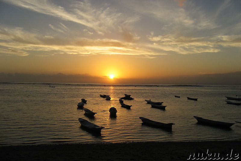 Sonnenuntergang auf Nusa Lembongan, Indonesien