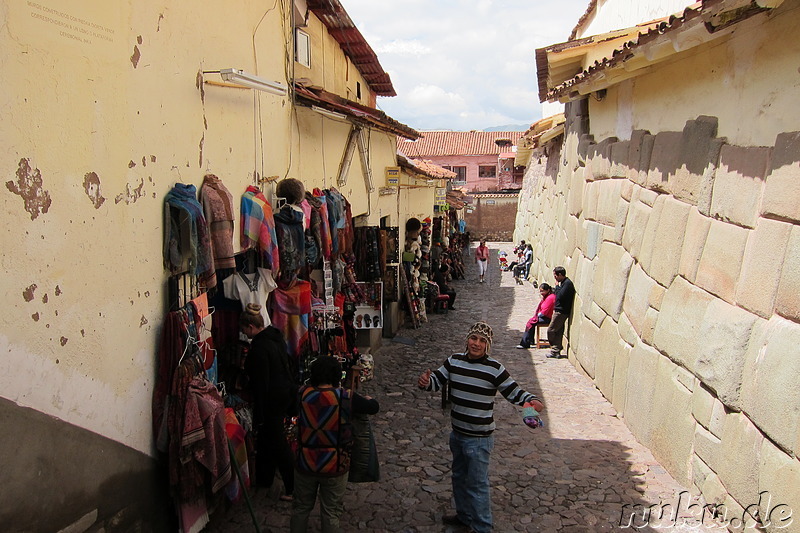 Souvenirshops in Cusco, Peru