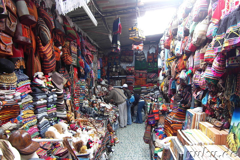 Souvenirshops in Cusco, Peru