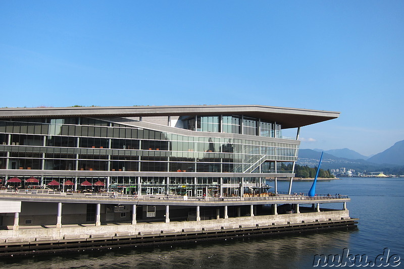 Spaziergang an der Waterfront von Vancouver, Kanada