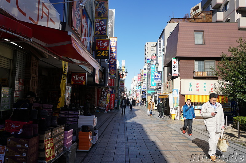 Spaziergang durch Kawagoe, Japan