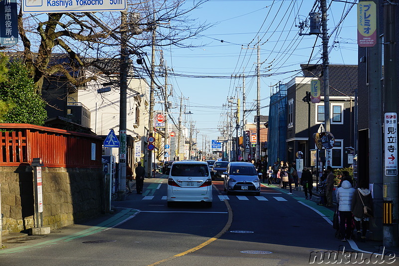 Spaziergang durch Kawagoe, Japan