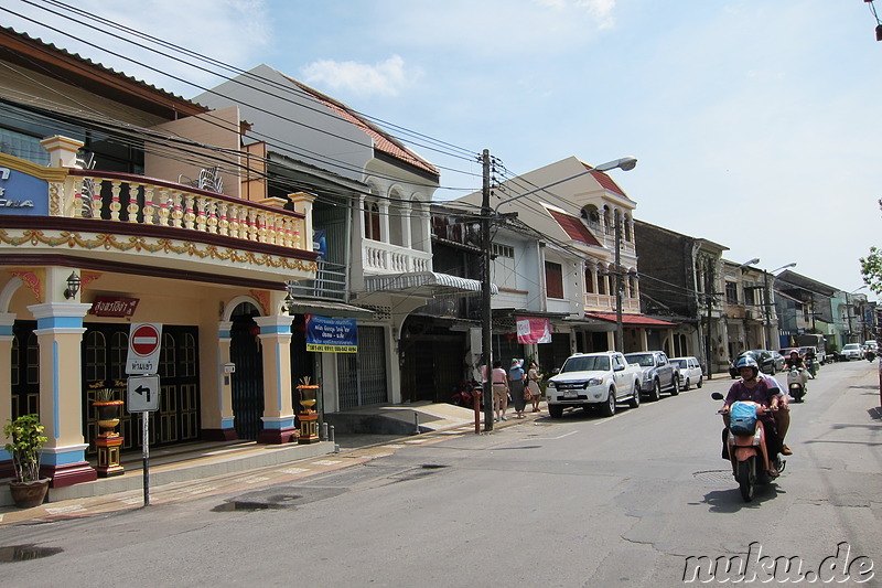 Spaziergang durch Phuket Town, Thailand