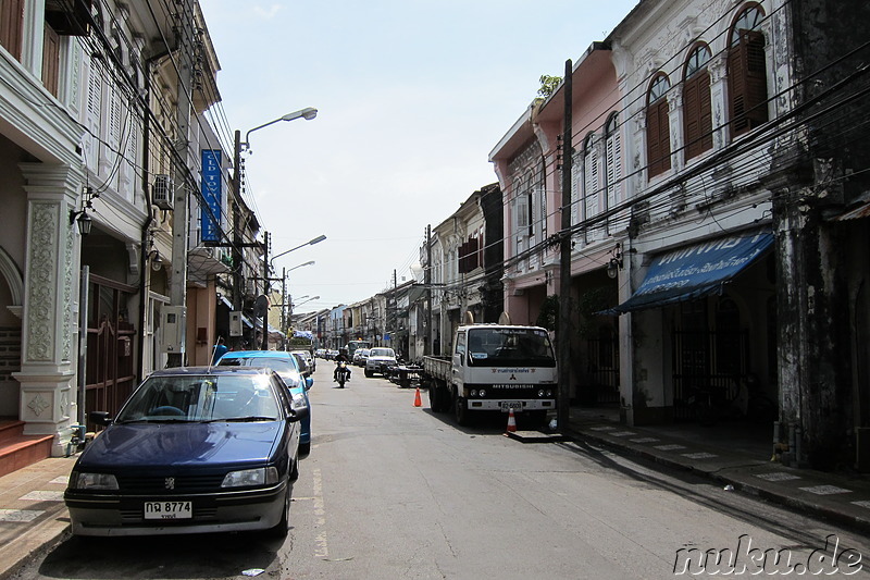 Spaziergang durch Phuket Town, Thailand