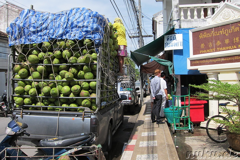 Spaziergang durch Phuket Town, Thailand