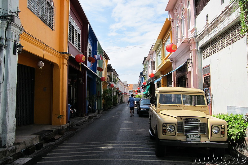 Spaziergang durch Phuket Town, Thailand