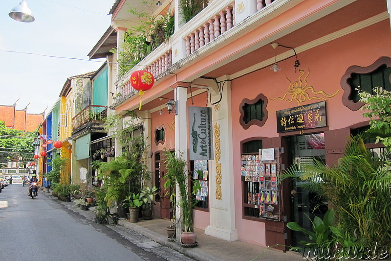 Spaziergang durch Phuket Town, Thailand