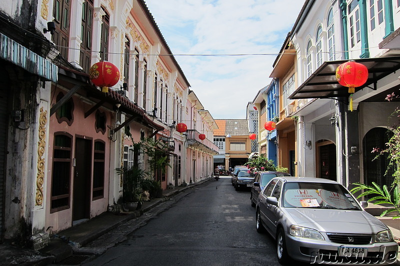 Spaziergang durch Phuket Town, Thailand