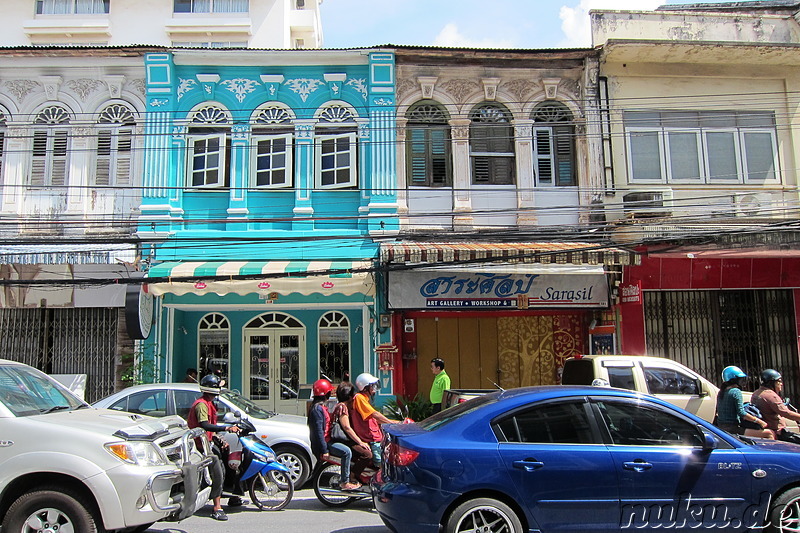 Spaziergang durch Phuket Town, Thailand