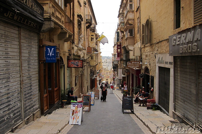 Spaziergang durch Valletta, Malta