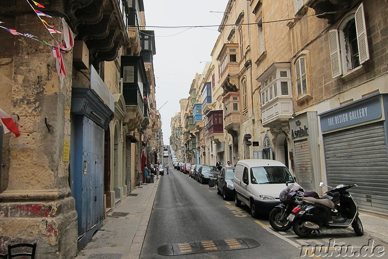 Spaziergang durch Valletta, Malta