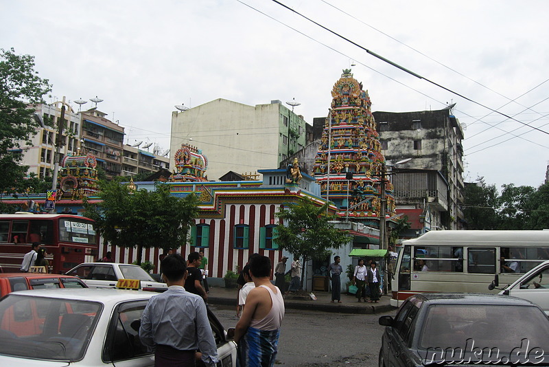 Sri Devi Hindu-Tempel in Yangon, Myanmar