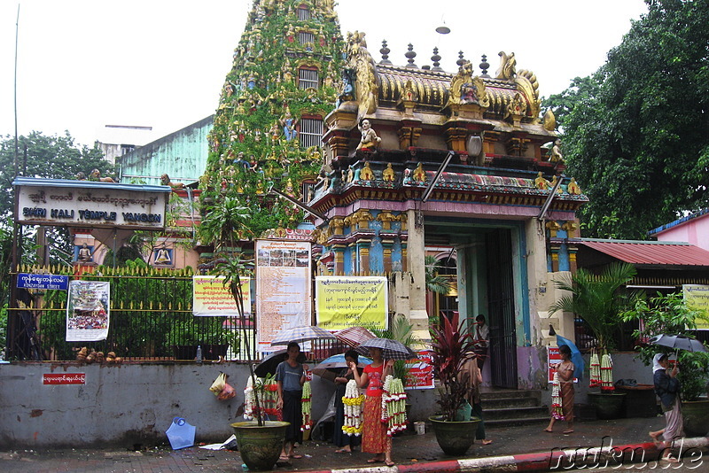 Sri Kali Hindu-Tempel in Yangon, Myanmar