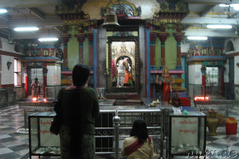 Sri Kali Hindu-Tempel in Yangon, Myanmar