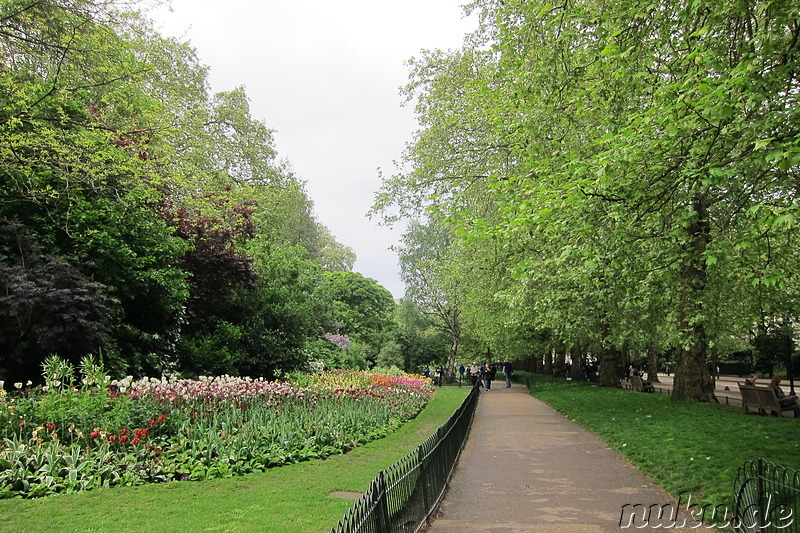 St James Park in London, England