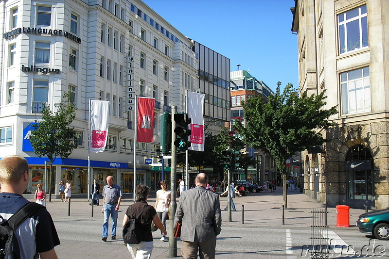 Stadtbesichtigung Hamburg: Mönkebergsstrasse und Umgebung