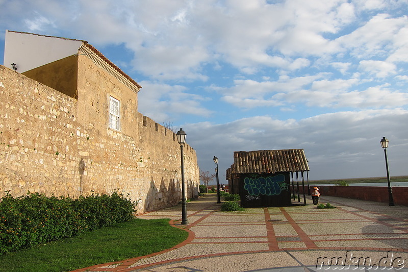 Stadtmauer in Faro, Portugal