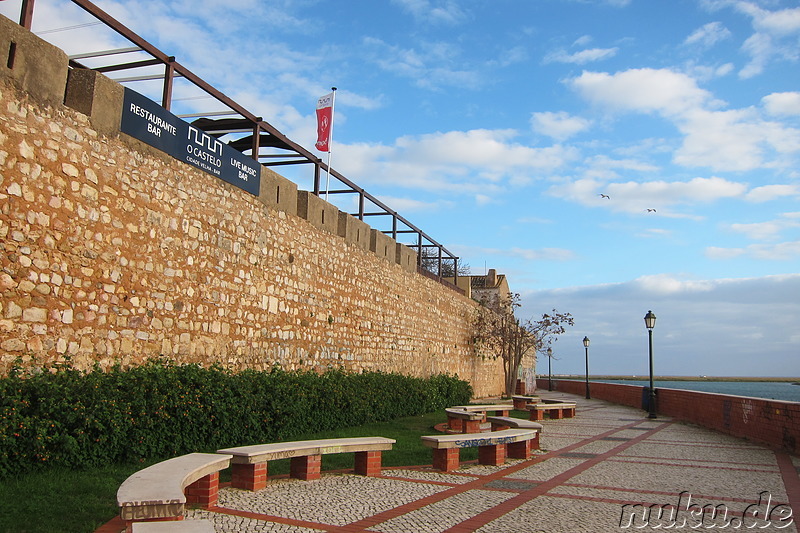 Stadtmauer in Faro, Portugal