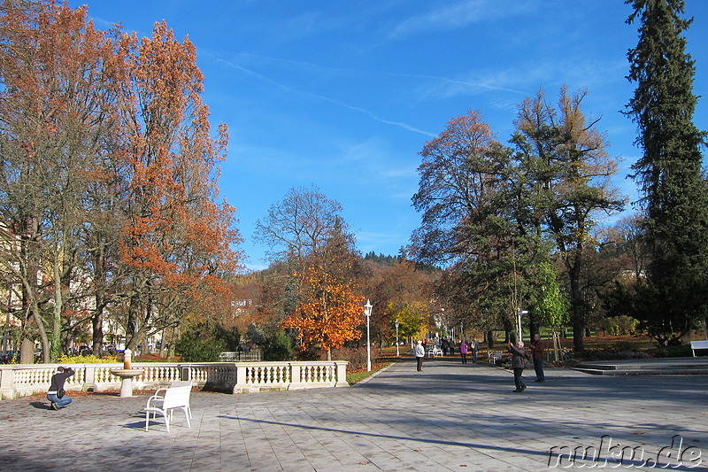 Stadtpark in Marienbad, Tschechien