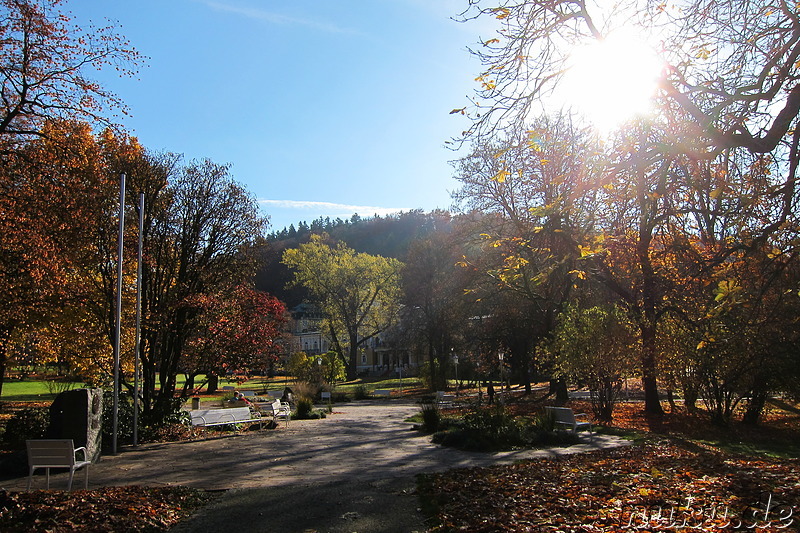 Stadtpark in Marienbad, Tschechien