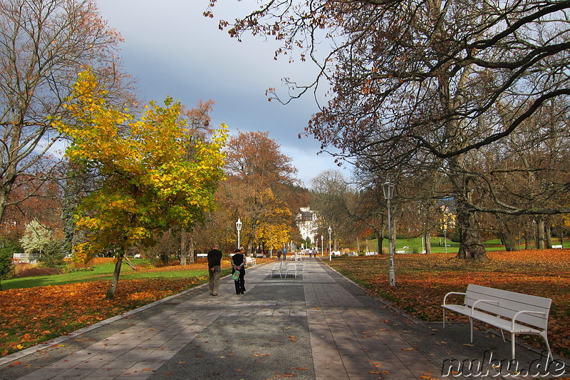 Stadtpark in Marienbad, Tschechien