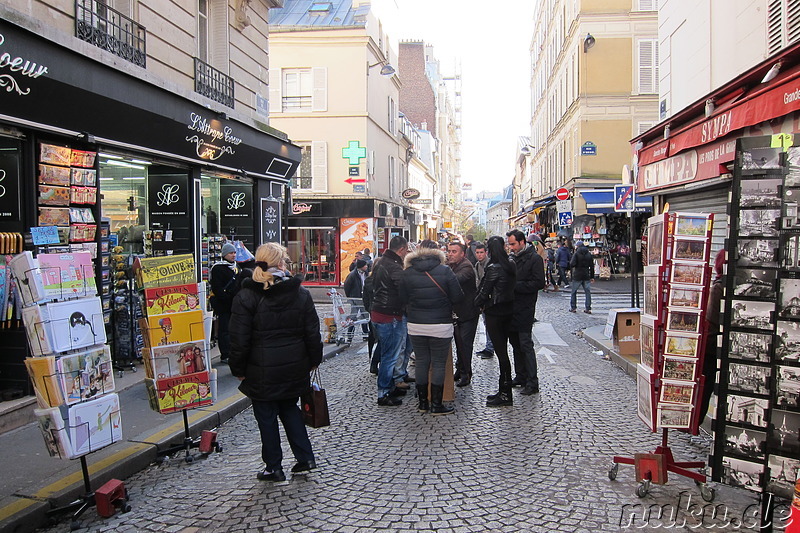 Stadtteil Montmartre von Paris, Frankreich