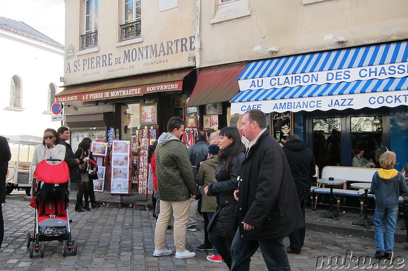 Stadtteil Montmartre von Paris, Frankreich