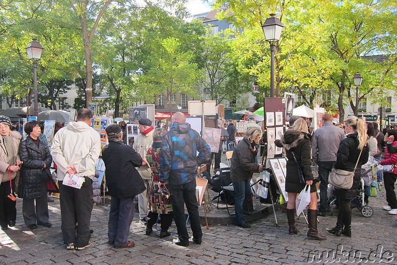 Stadtteil Montmartre von Paris, Frankreich