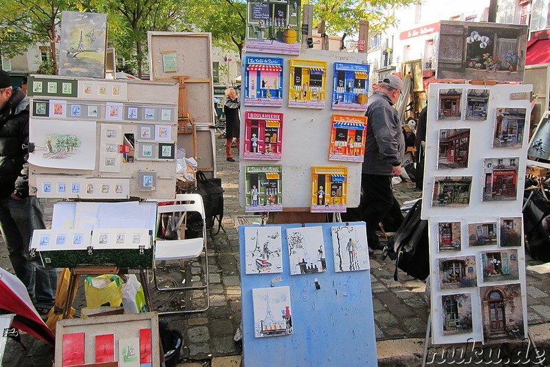 Stadtteil Montmartre von Paris, Frankreich