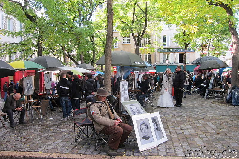 Stadtteil Montmartre von Paris, Frankreich