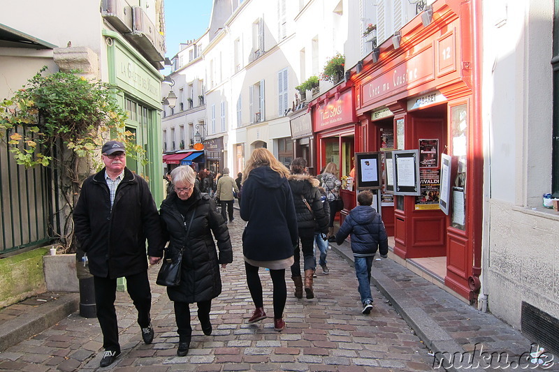 Stadtteil Montmartre von Paris, Frankreich