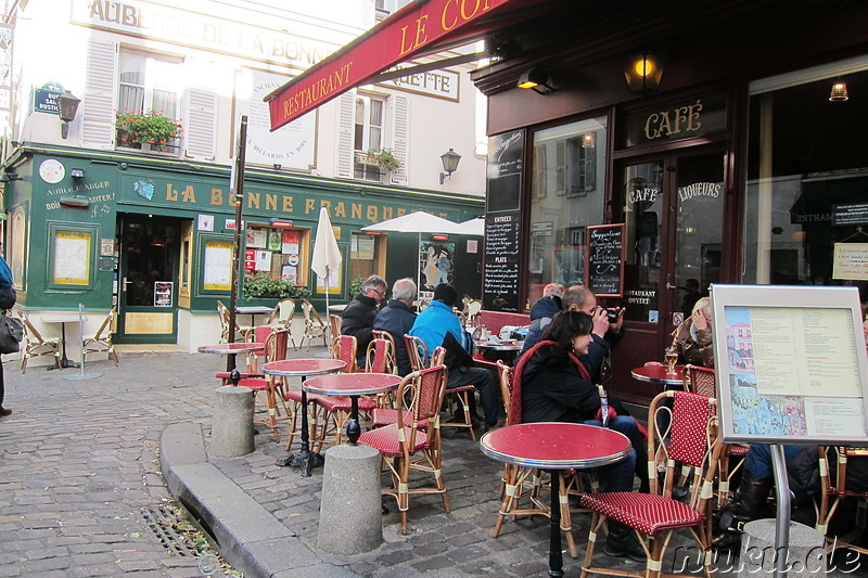 Stadtteil Montmartre von Paris, Frankreich