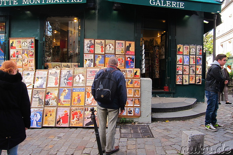 Stadtteil Montmartre von Paris, Frankreich