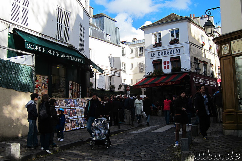 Stadtteil Montmartre von Paris, Frankreich