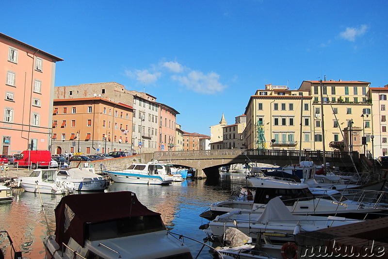 Stadtteil Piccola Venezia von Livorno, Italien