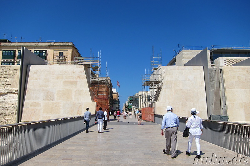 Stadttor und Stadtmauer von Valletta, Malta