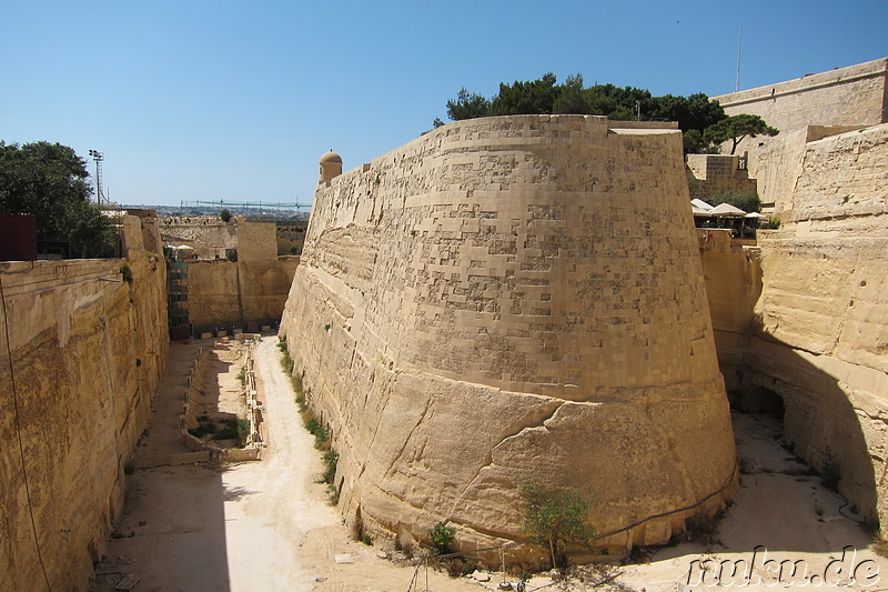 Stadttor und Stadtmauer von Valletta, Malta
