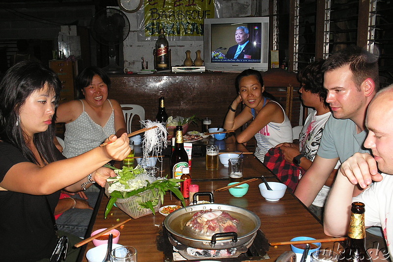 Steamboat Dinner in Laos