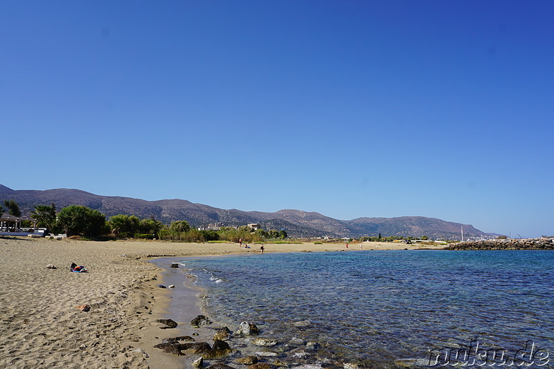 Strand am Silver Sun in Malia auf Kreta, Griechenland