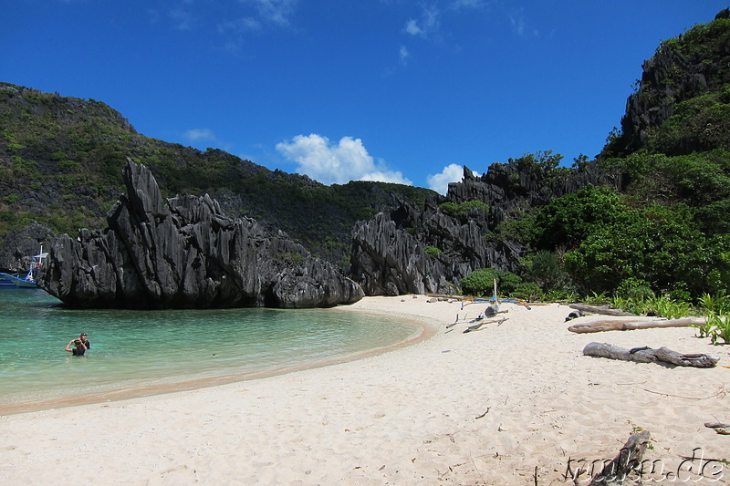 Strand, irgendwo im Bacuit Archipelago, Palawan, Philippinen