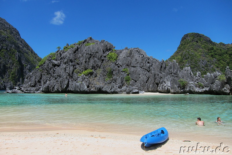 Strand, irgendwo im Bacuit Archipelago, Palawan, Philippinen