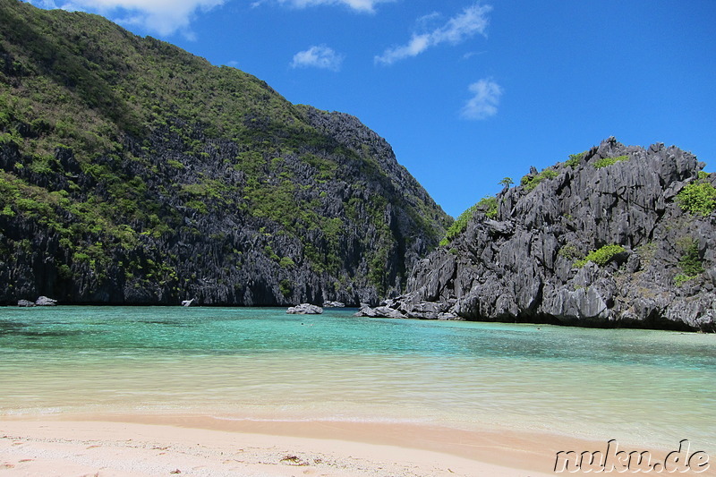 Strand, irgendwo im Bacuit Archipelago, Palawan, Philippinen