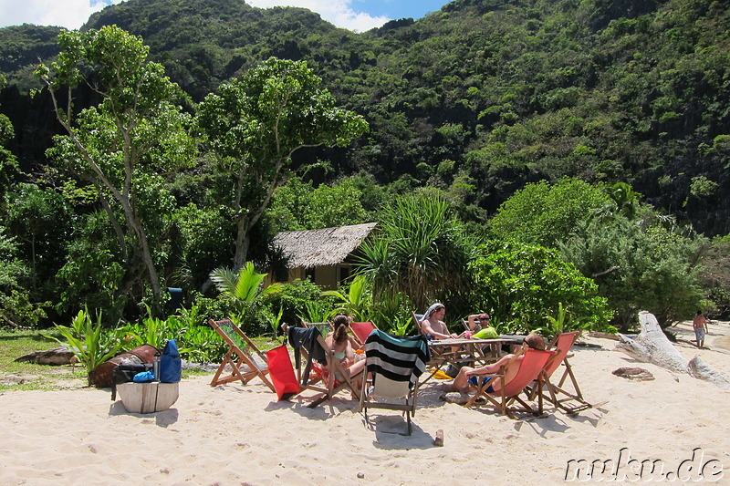 Strand, irgendwo im Bacuit Archipelago, Palawan, Philippinen