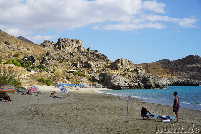 Strand von Damnoni auf Kreta, Griechenland