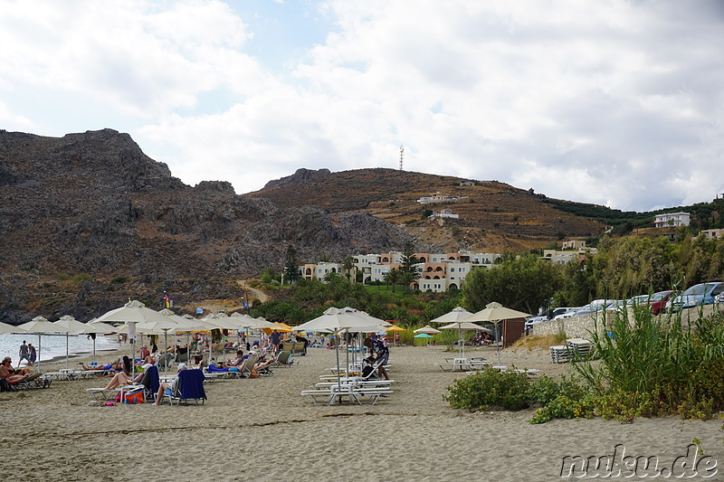 Strand von Damnoni auf Kreta, Griechenland