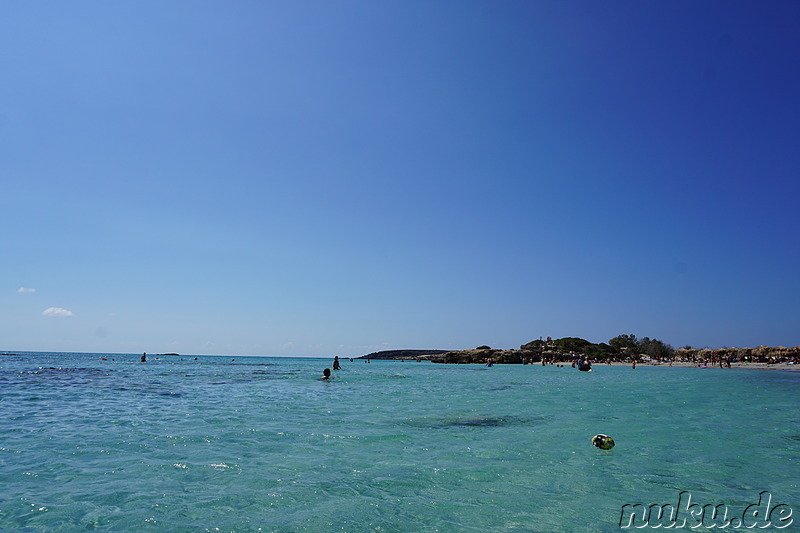 Strand von Elafonisi auf Kreta, Griechenland