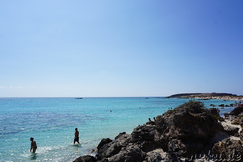 Strand von Elafonisi auf Kreta, Griechenland