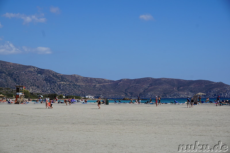 Strand von Elafonisi auf Kreta, Griechenland