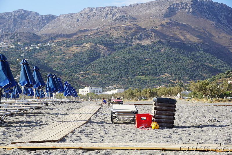 Strand von Plakias auf Kreta, Griechenland